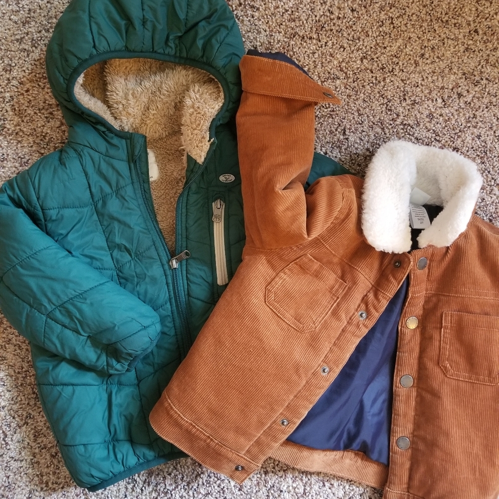 2 fall/winter jackets toddler boy 2T